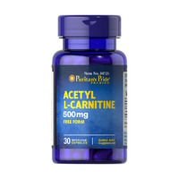 Жиросжигатель Puritan's Pride Acetyl L-Carnitine 500 mg, 30 капсул
