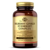 Натуральная добавка Solgar Bilberry Ginkgo Eyebright Complex, 60 капсул