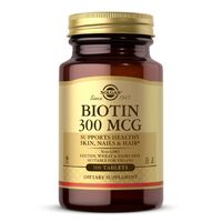 Витамины и минералы Solgar Biotin 300 mcg, 100 таблеток