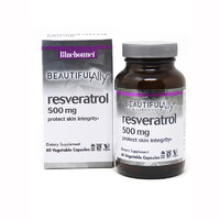 Натуральна добавка Bluebonnet Nutrition Resveratrol 500 mg, 60 вегакапсул - Beautiful Ally
