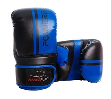 Перчатки для бокса и единоборств Перчатки боксерские PowerPlay 3025, Black/Blue