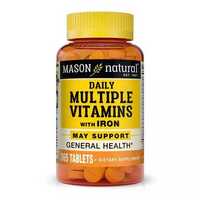 Витамины и минералы Mason Natural Daily Multiple Vitamins With Iron, 365 таблеток