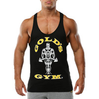 Чоловіча майка Golds Gym Stringer Joe Premium (GGVST003), чорна
