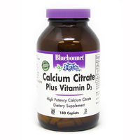 Вітаміни та мінерали Bluebonnet Nutrition Calcium Citrate plus Vitamin D3, 180 каплет