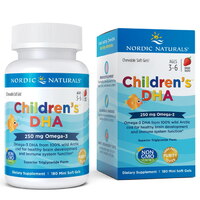 Жирні кислоти Nordic Naturals Children's DHA 250 mg, 180 капсул - полуниця