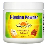 Аминокислота Nature's Life L-Lysine Powder, 200 грамм