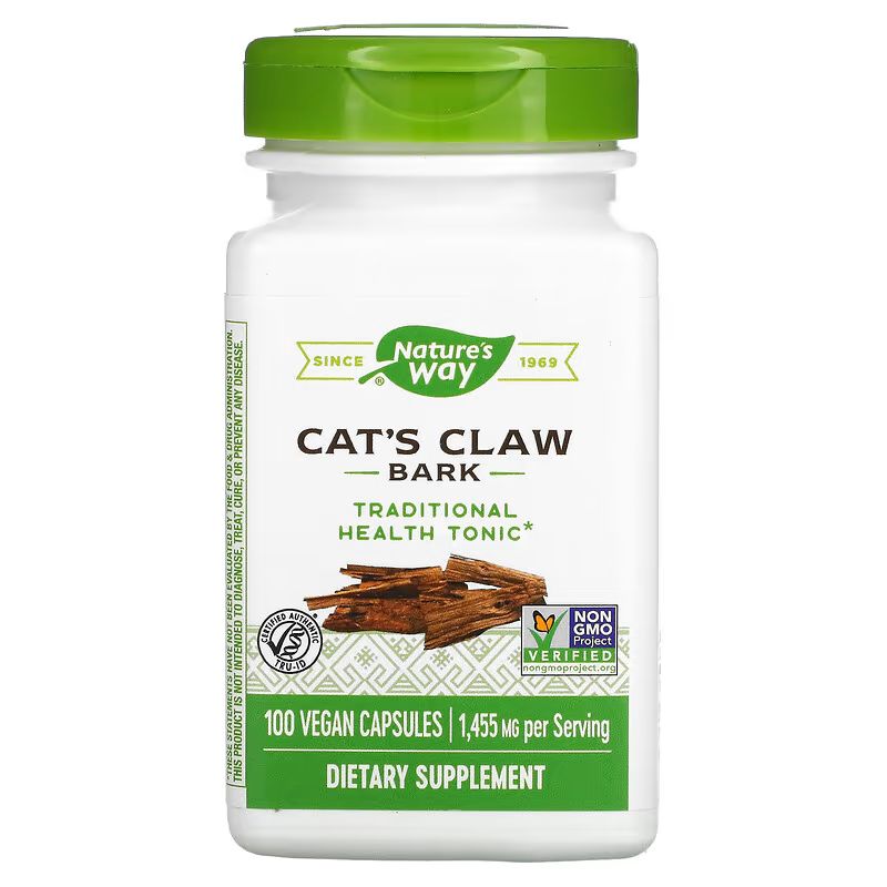 Натуральна добавка Nature's Way Cat's Claw Bark, 100 вегакапсул
