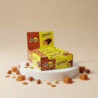 Батончик FitWin Vegan Bar БЛОК, 12*50 грам - фундук-карамель