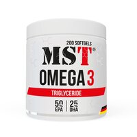 Жирні кислоти MST Omega 3 Triglyceride, 200 капсул