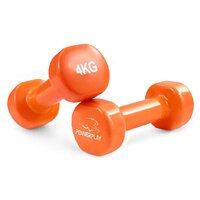 Гантель виниловая PowerPlay 4125 Achilles Orange, 2*4 кг