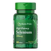Витамины и минералы Puritan's Pride Selenium 200 mcg, 100 таблеток
