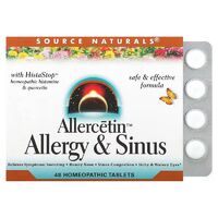 Натуральная добавка Source Naturals Allercetin Allergy &amp; Sinus, 48 таблеток