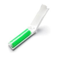 Многоразовый липкий ролик для чистки одежды Semi Mini складной, Green