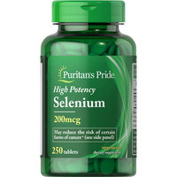 Витамины и минералы Puritan's Pride Selenium 200 mcg, 250 таблеток