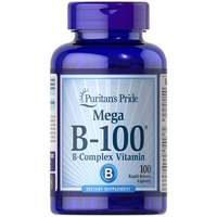 Витамины и минералы Puritan's Pride Mega B-100 B-Complex Vitamin, 100 капсул