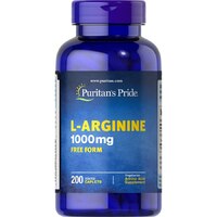 Аминокислота Puritan's Pride L-Arginine 1000 mg, 200 каплет