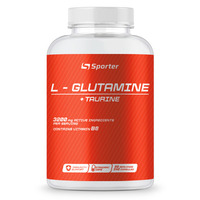 Аминокислота Sporter L-Glutamine + Taurine, 240 капсул