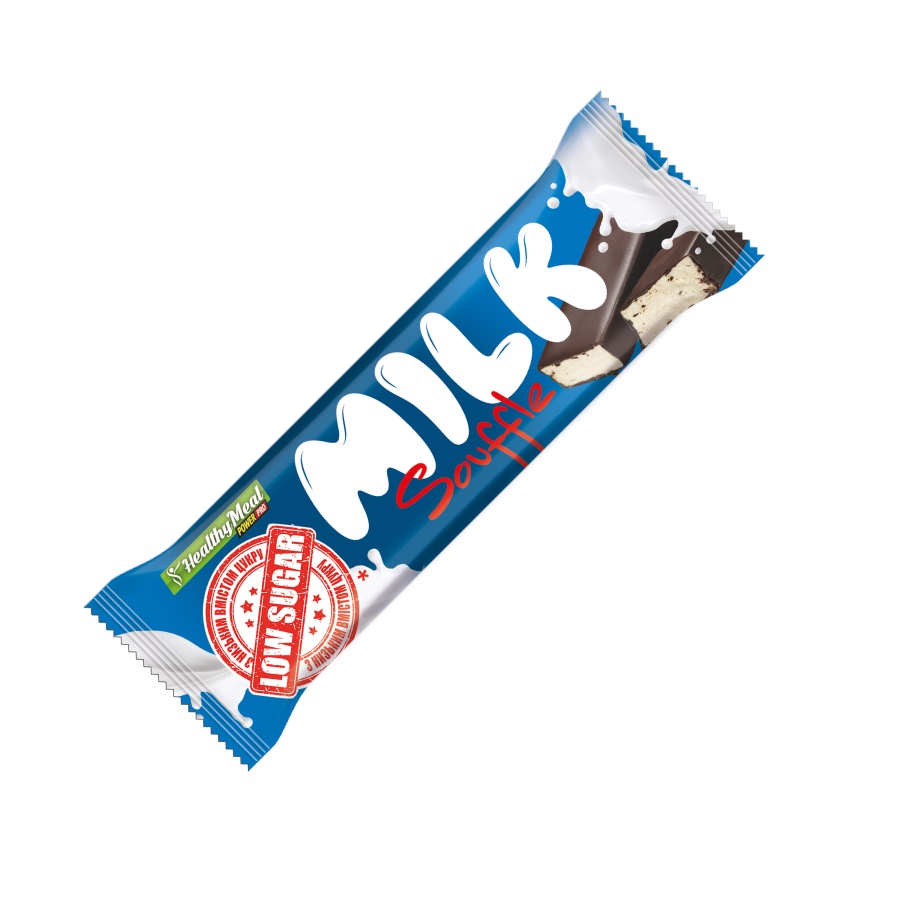 Батончик Power Pro Sоuffle Milk Cуфле Low Sugar, 30 грам, вершки
