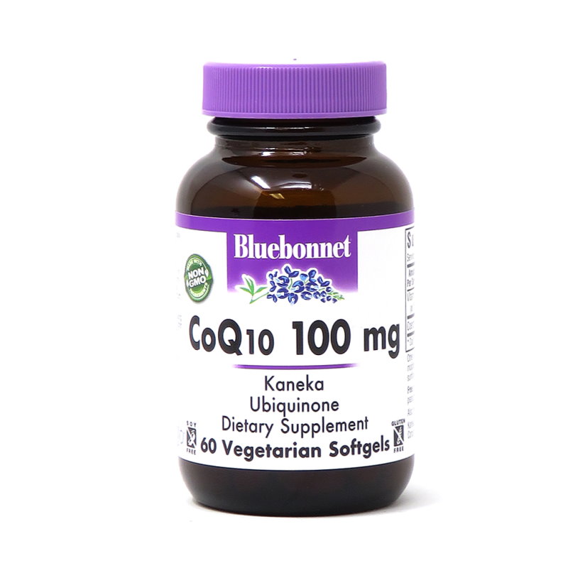 Натуральная добавка Bluebonnet CoQ10 100 mg, 60 гелевых вегакапсул