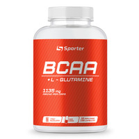 Амінокислота BCAA Sporter BCAA + Glutamine, 180 капсул
