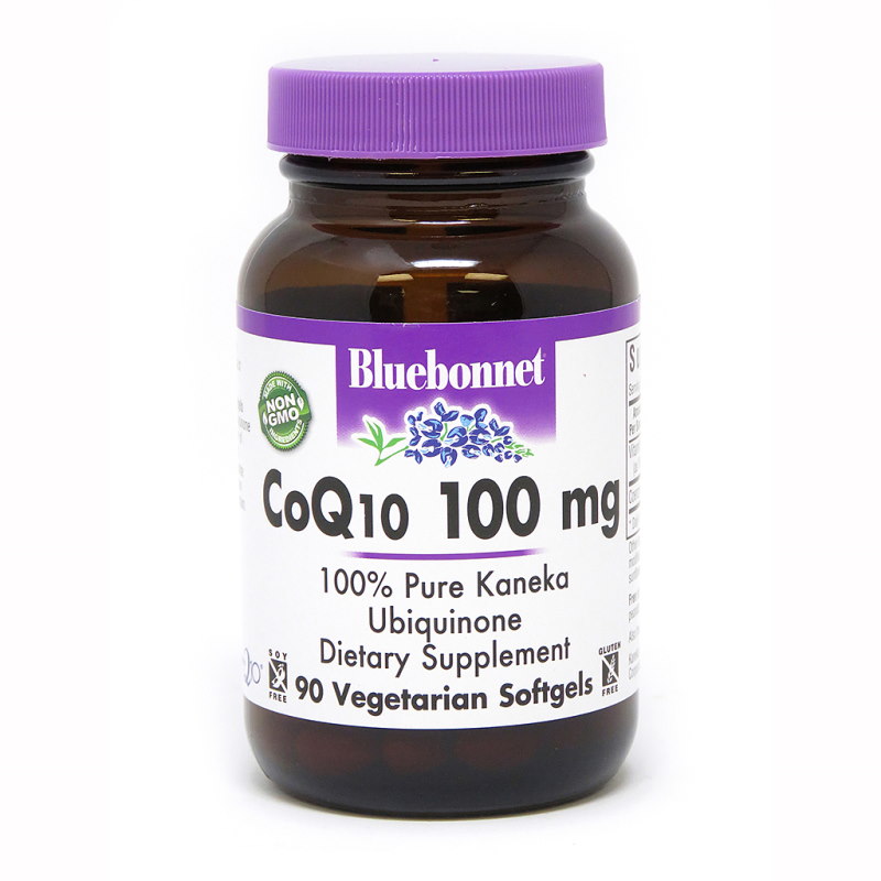 Натуральная добавка Bluebonnet CoQ10 100 mg, 90 гелевых вегакапсул