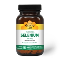 Витамины и минералы Country Life Selenium 100 mcg, 180 таблеток