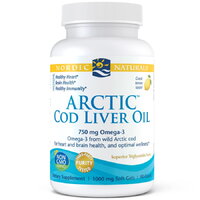 Жирні кислоти Nordic Naturals Arctic Cod Liver Oil, 90 капсул