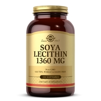 Натуральная добавка Solgar Soya Lecithin 1360 mg, 100 капсул
