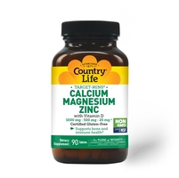 Вітаміни та мінерали Country Life Target-Mins Calcium Magnesium Zinc, 90 таблеток