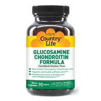 Препарат для суставов и связок Country Life Glucosamine Chondroitin Formula, 90 капсул