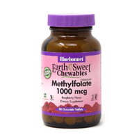 Витамины и минералы Bluebonnet Earth Sweet Chewables Methylfolate 1000 mcg, 90 жевательных таблеток