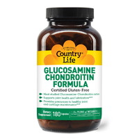 Препарат для суглобів і зв'язок Country Life Glucosamine Chondroitin Formula, 180 капсул