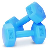 Гантель композитная PowerPlay 4124 Hercules Blue, 2*3 кг