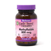 Витамины и минералы Bluebonnet Earth Sweet Chewables Methylfolate 800 mcg, 90 жевательных таблеток