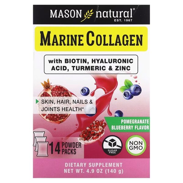 Препарат для суглобів і зв'язок Mason Natural Marine Collagen, 14*10 грам
