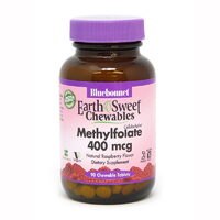 Вітаміни та мінерали Bluebonnet Nutrition Earth Sweet Chewables Methylfolate 400 mcg, 90 жувальних таблеток