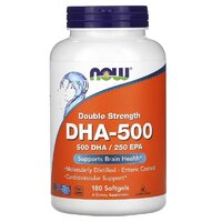 Жирные кислоты NOW DHA 500, 180 капсул