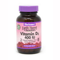 Витамины и минералы Bluebonnet Earth Sweet Chewables Vitamin D3 400 IU, 90 жевательных таблеток