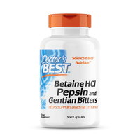 Натуральная добавка Doctor's Best Betaine HCL Pepsin and Gentian Bitters, 360 капсул