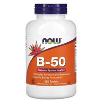 Витамины и минералы NOW Vitamin B-50, 250 таблеток