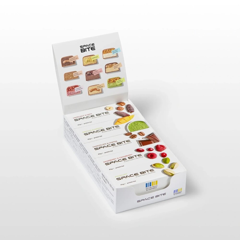 Батончик SpaceFood Space Bite Protein Bar, 10*45 грамм, MIX