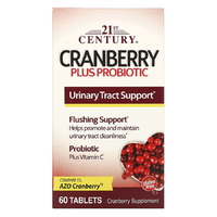 Натуральная добавка 21st Century Cranberry Plus Probiotic, 60 таблеток