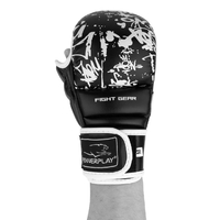 Перчатки для бокса и единоборств Перчатки для каратэ PowerPlay 3092KRT, Black/White