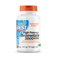 Натуральная добавка Doctor's Best Bromelain 3000 GDU, 90 вегакапсул