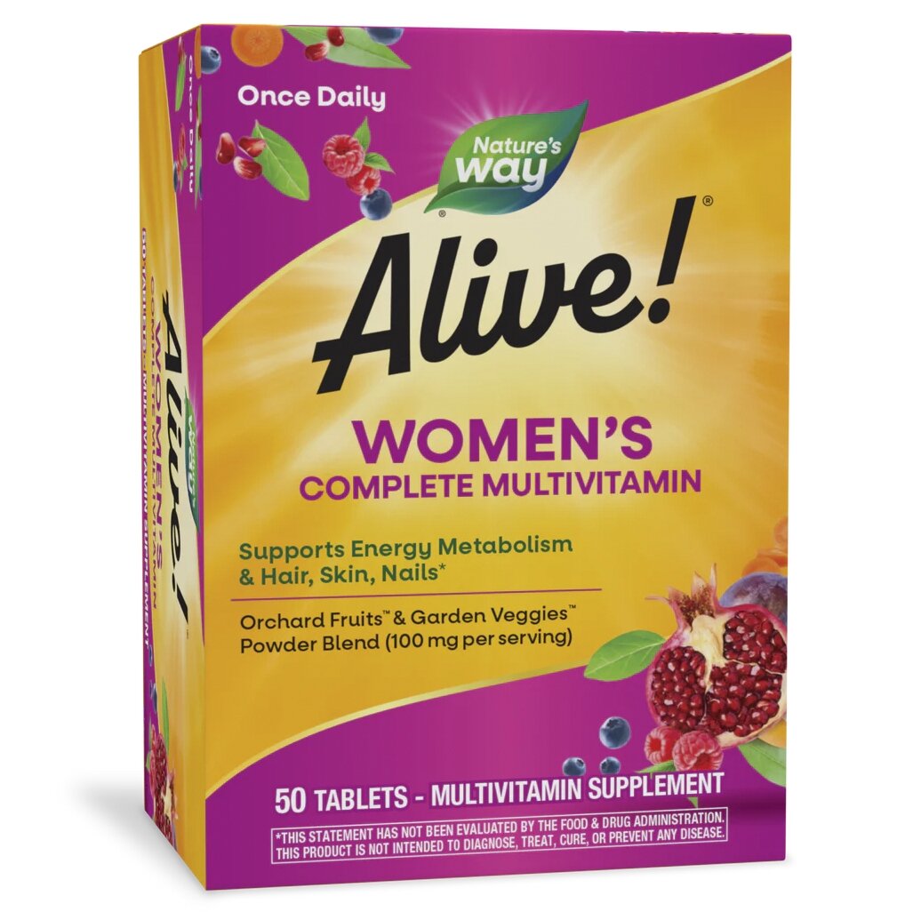 Витамины и минералы Nature's Way Alive! Women's Complete Multivitamin, 50 таблеток