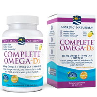 Жирные кислоты Nordic Naturals Complete Omega-D3, 60 капсул - лимон