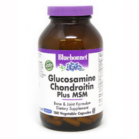 Препарат для суглобів і зв'язок Bluebonnet Nutrition Glucosamine Chondroitin plus MSM, 180 вегакапсул