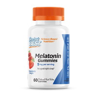 Натуральная добавка Doctor's Best Melatonin 5 mg, 60 желеек - клубника
