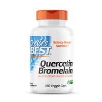 Натуральная добавка Doctor's Best Quercetin Bromelain, 180 вегакапсул