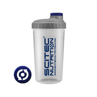 Шейкер Scitec Classic, 700 мл, Transparent/Grey
